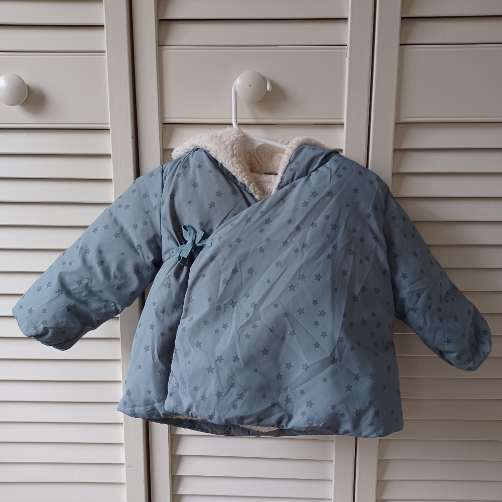 ZARA - 9-12 month Sherpa-Lined Baby Coat | Unisex